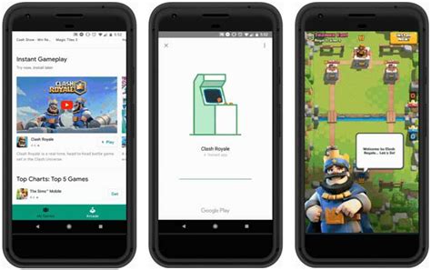 Google Play Instant: Try games without downloading them.